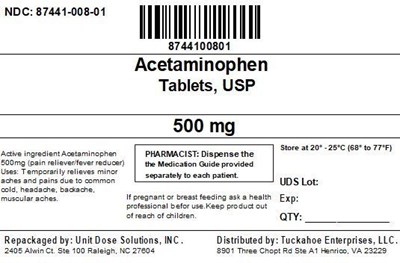 87441-008-01 Label (Acetaminophen 87441 008 01)
